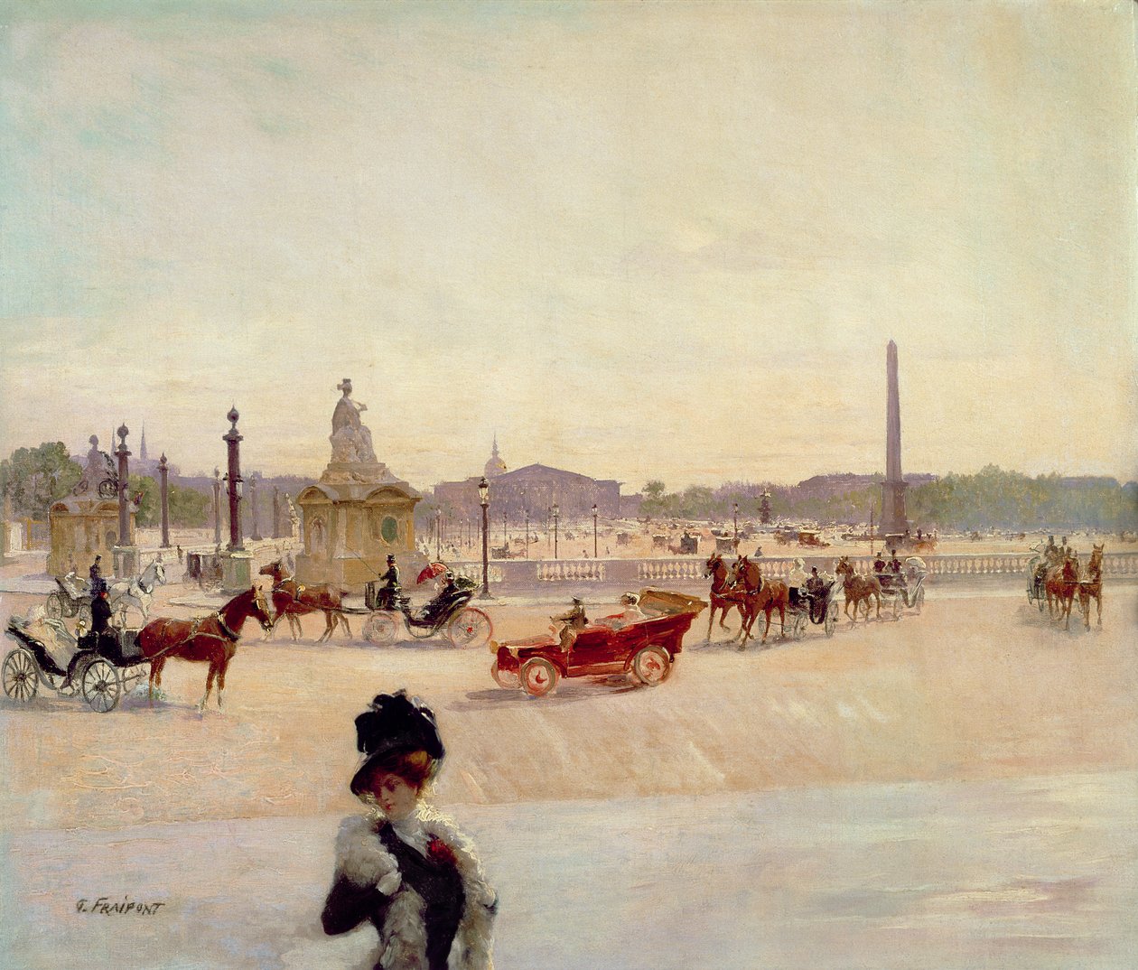 Place de la Concorde, Párizs alkotó: Georges Fraipont