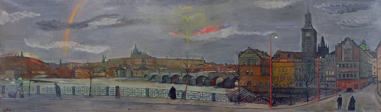 Prága látképe, 1939 alkotó: Georges Kars