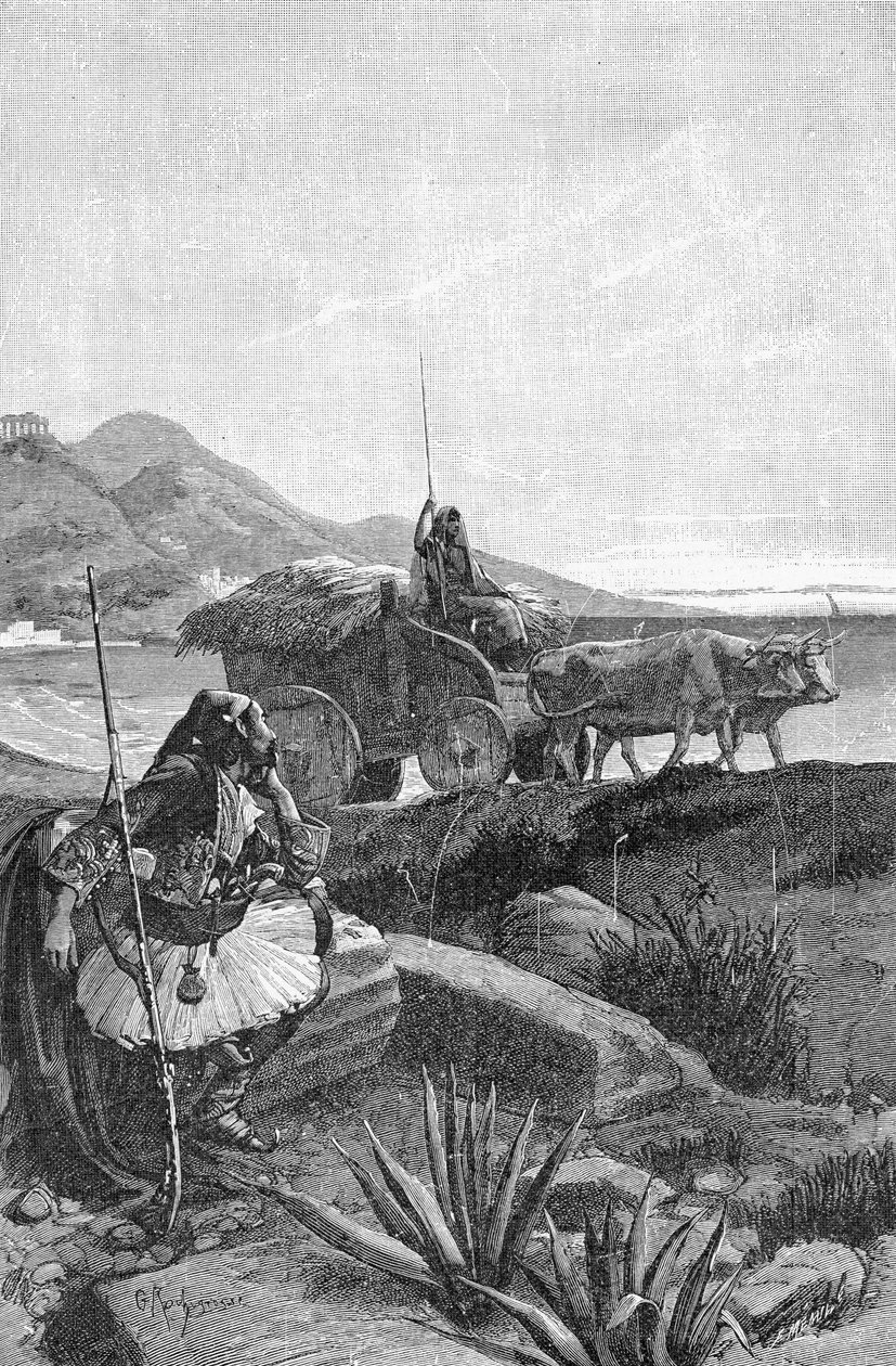 Canaris, 19. század (bw metszet) alkotó: Georges Marie Rochegrosse