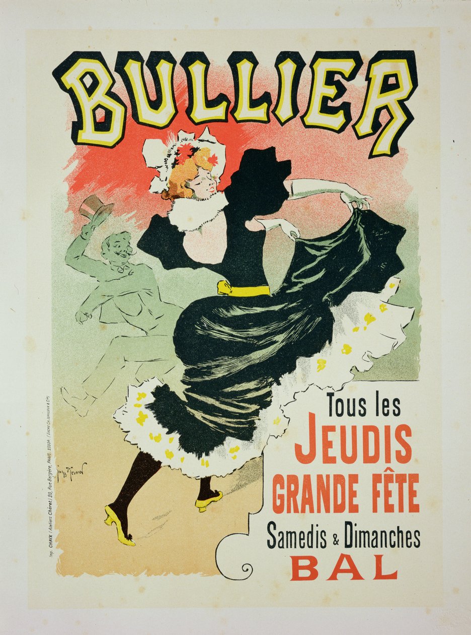 A „Bullier Ball”-t hirdető plakát, 1894 (lásd: 127103) alkotó: Georges Meunier