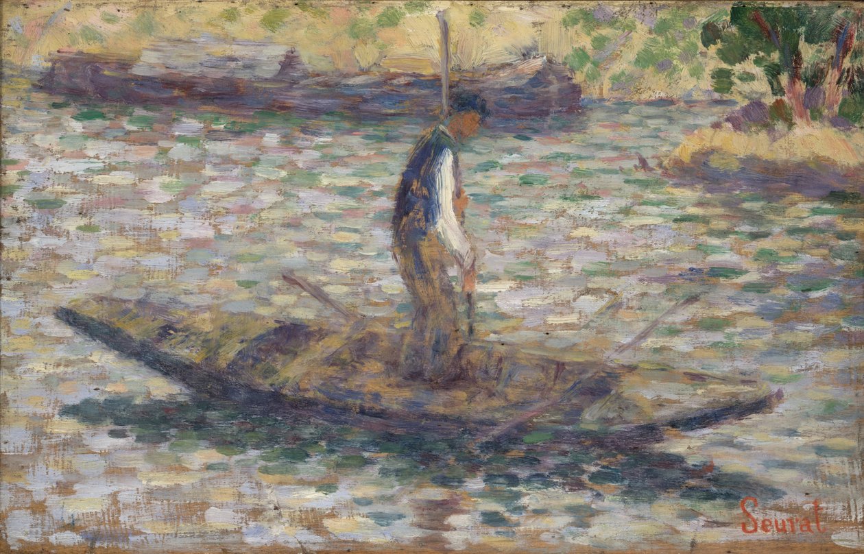 Egy halász, 1884 körül alkotó: Georges Seurat