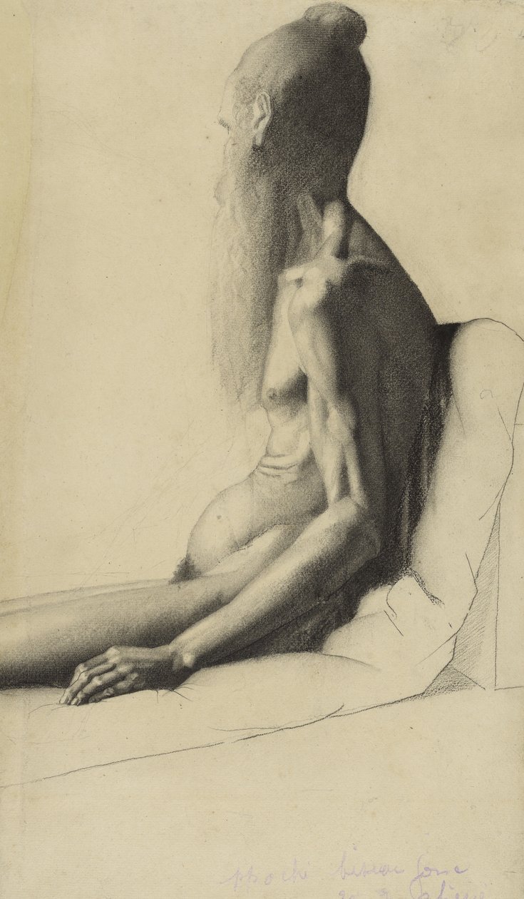 Egy indiai férfi, 1878-1879 (grafit) alkotó: Georges Seurat