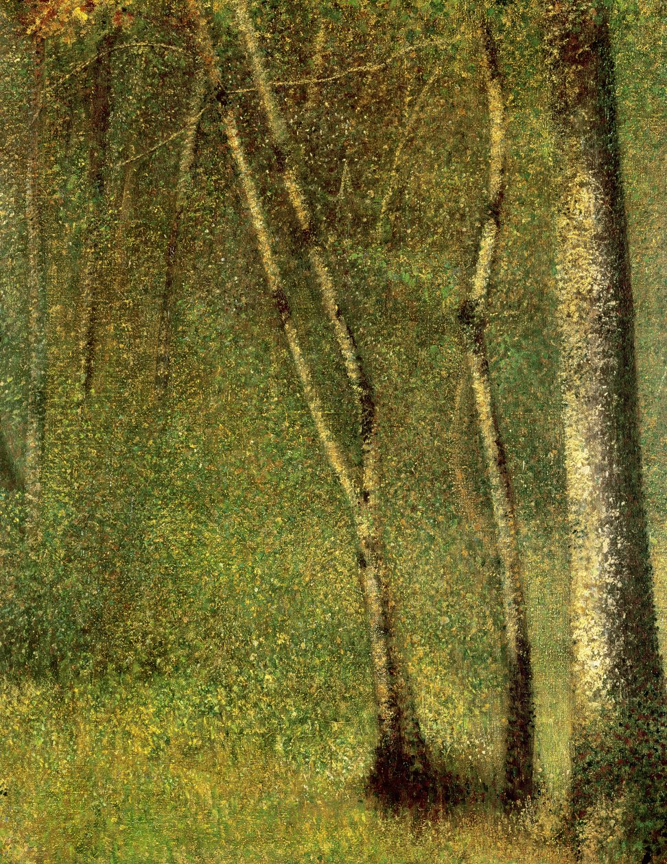 A pontaubert-i erdőben alkotó: Georges Seurat