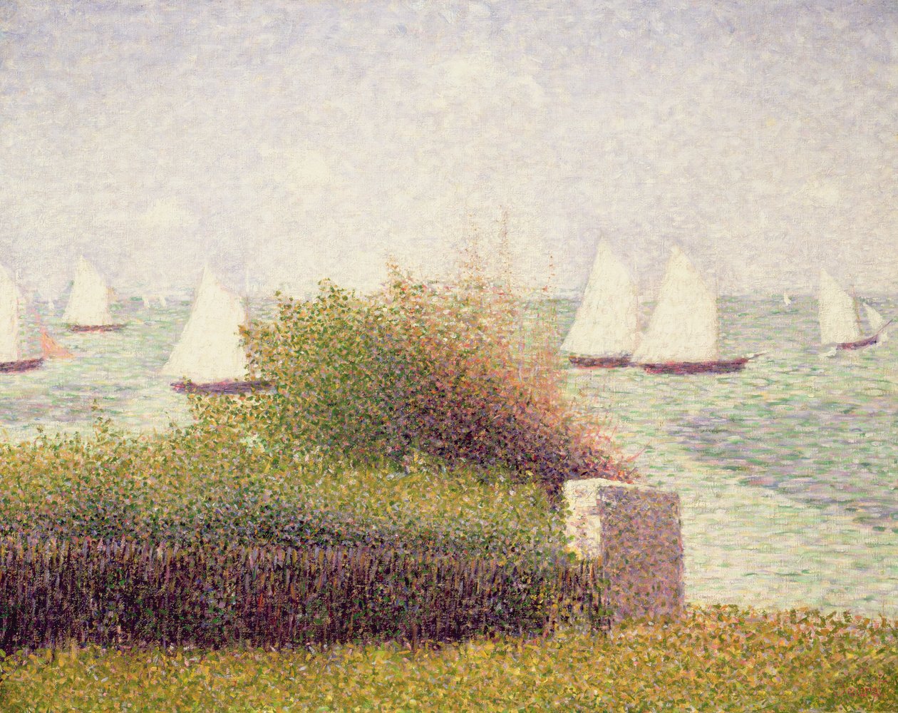 A Rade de Grandcamp, 1885 alkotó: Georges Seurat