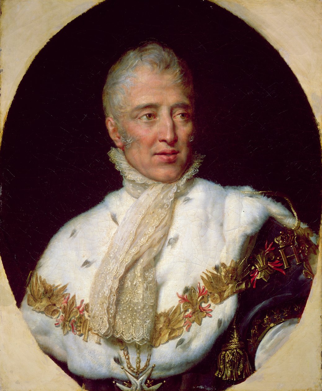 X. Károly (1757-1836) francia király portréja alkotó: Georges Rouget