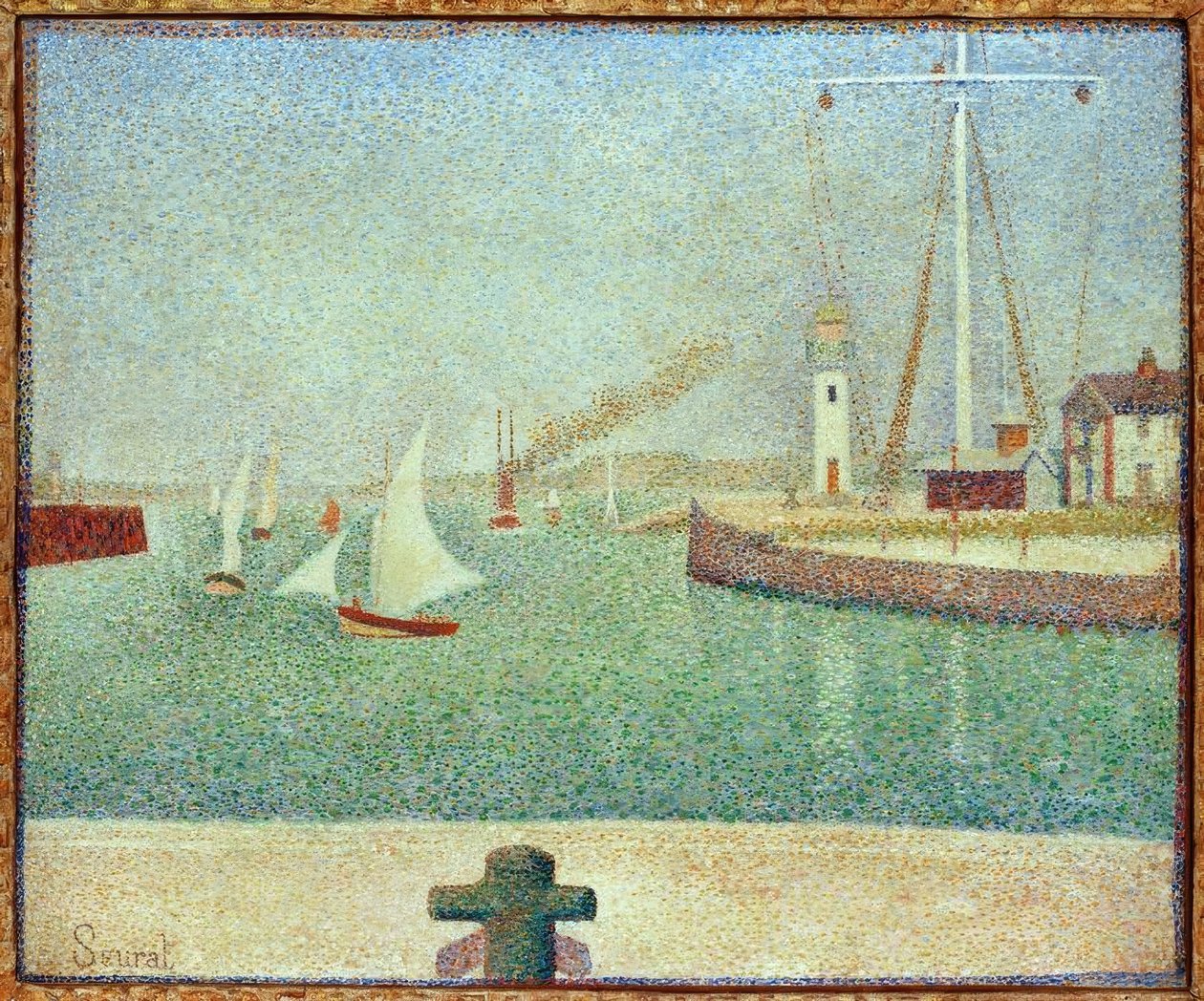 Honfleur kikötőjének bejárata alkotó: Georges Seurat