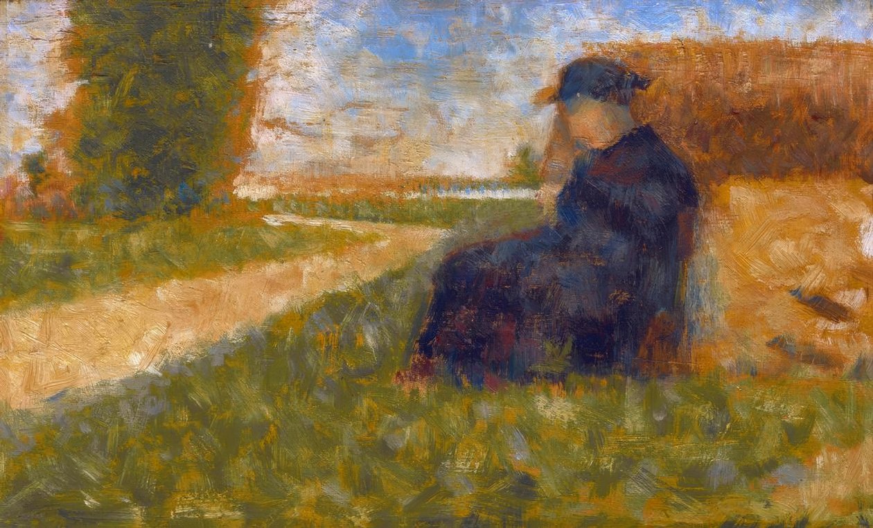 Hatalmas figura egy barbizoni tájon alkotó: Georges Seurat
