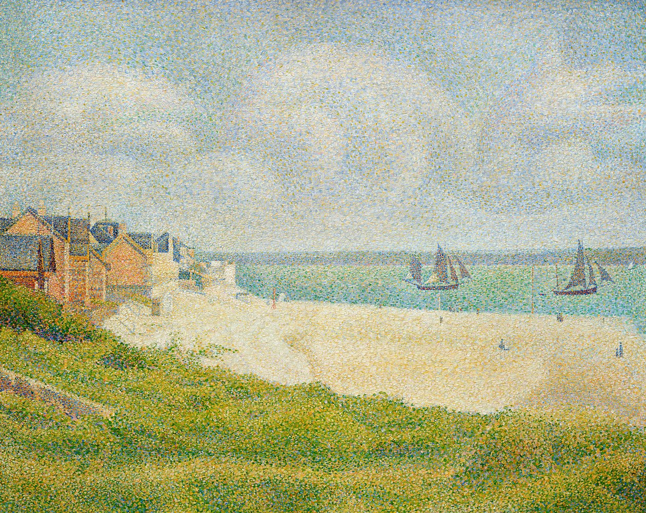 Le Crotoy felfelé néz, 1889 alkotó: Georges Seurat