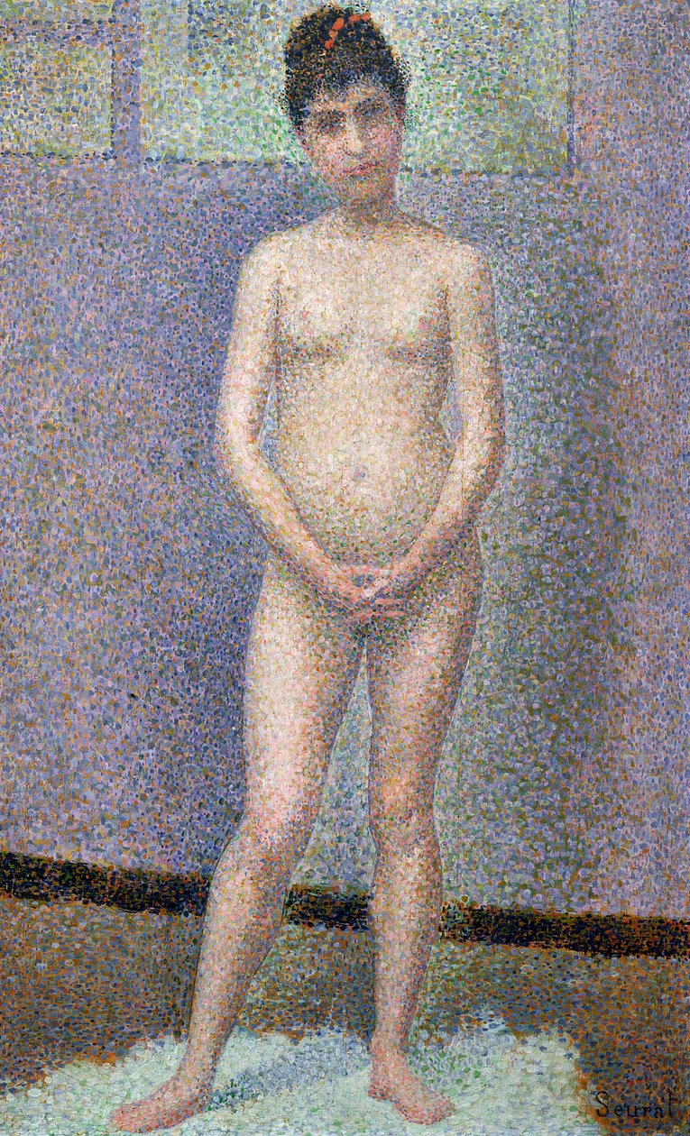 Modell elölről, 1886-7 alkotó: Georges Seurat