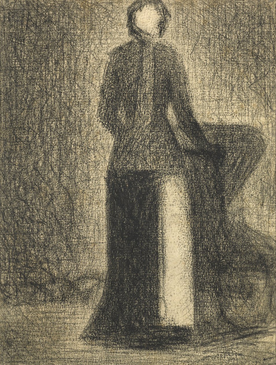 Nővér gyermekkocsival alkotó: Georges Seurat
