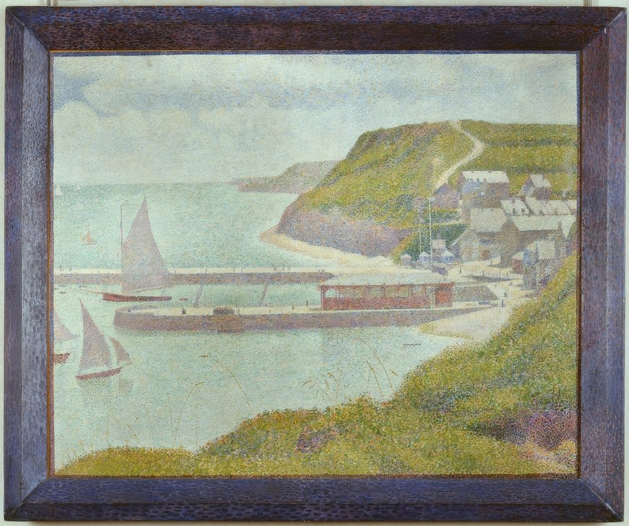 Porten-Bessin, külső kikötő, dagály (Calvados) alkotó: Georges Seurat