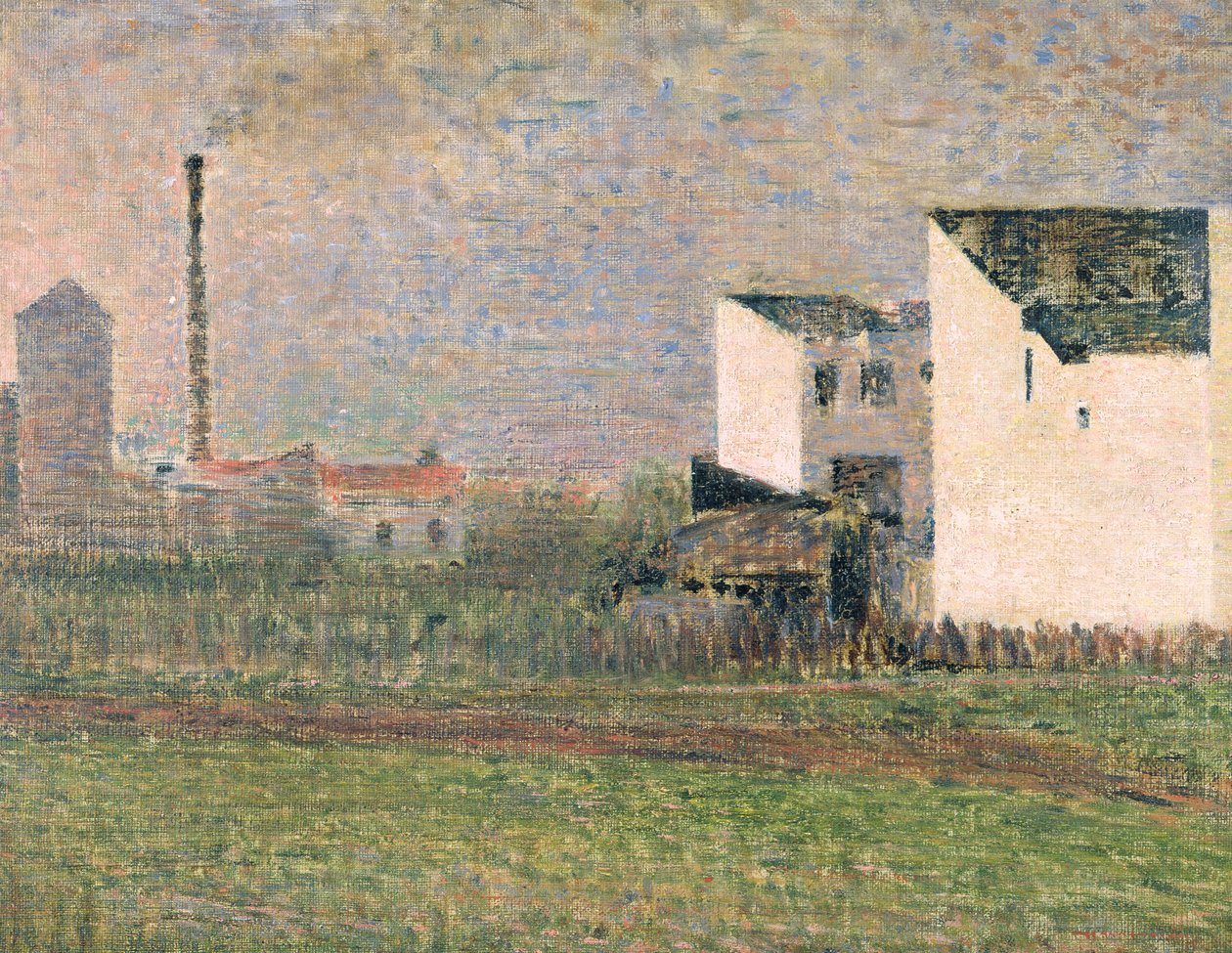 Külváros, 1882 körül alkotó: Georges Seurat