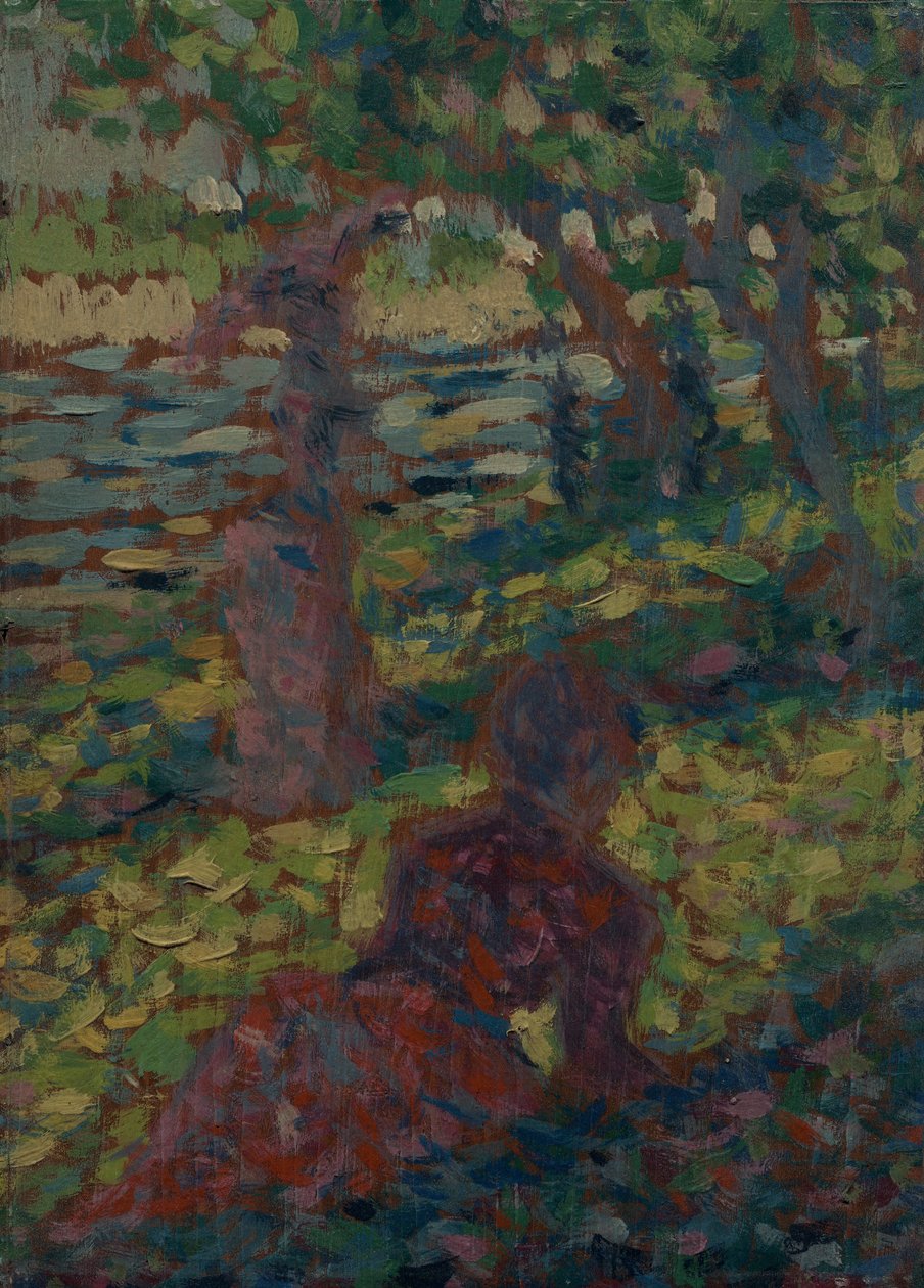Nő a parkban alkotó: Georges Seurat