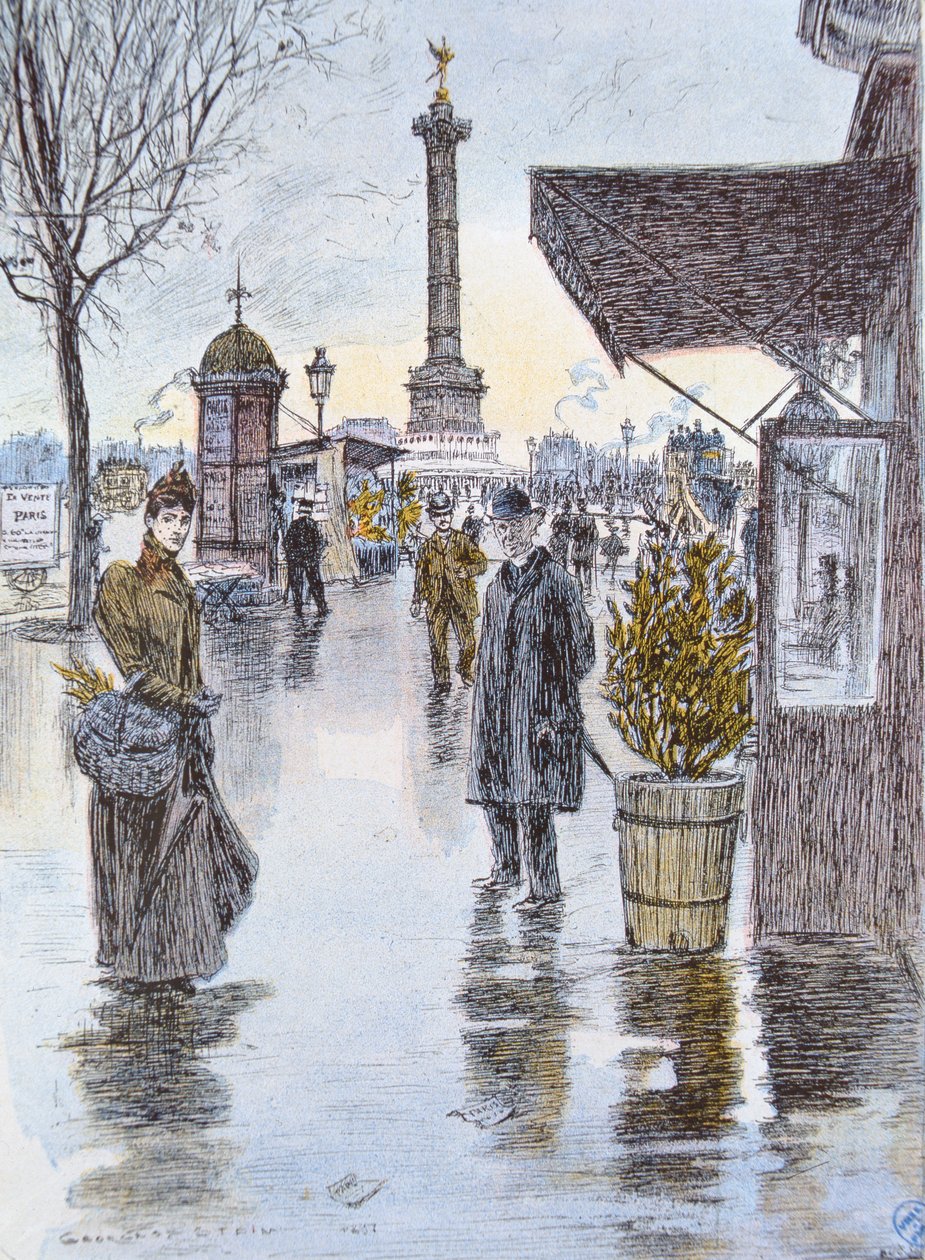 Place de la Bastille, Párizs alkotó: Georges Stein