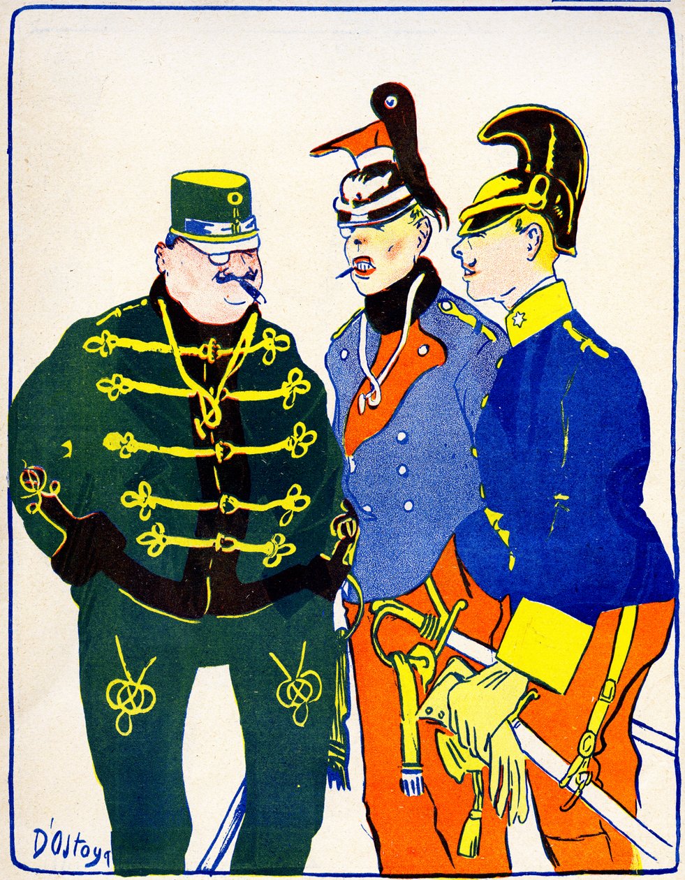 Ausztria mozgósítja csapatait, 1908. . alkotó: Georges d 1878 1937 Ostoya