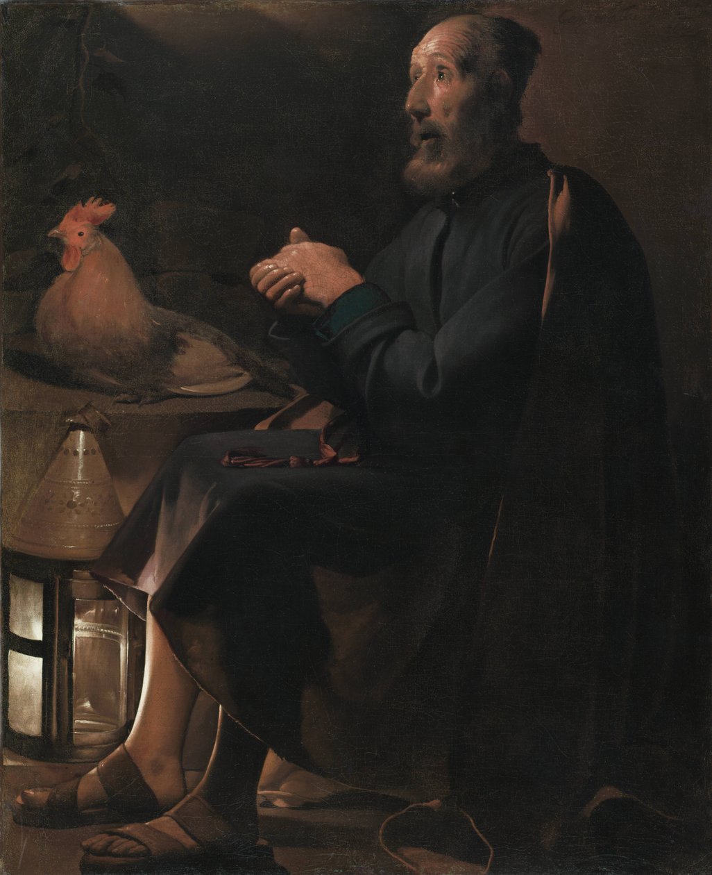 Szent Péter bűnbánata alkotó: Georges de La Tour