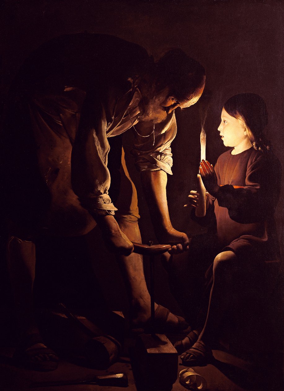 Szent József, az asztalos, 1640 körül alkotó: Georges de La Tour