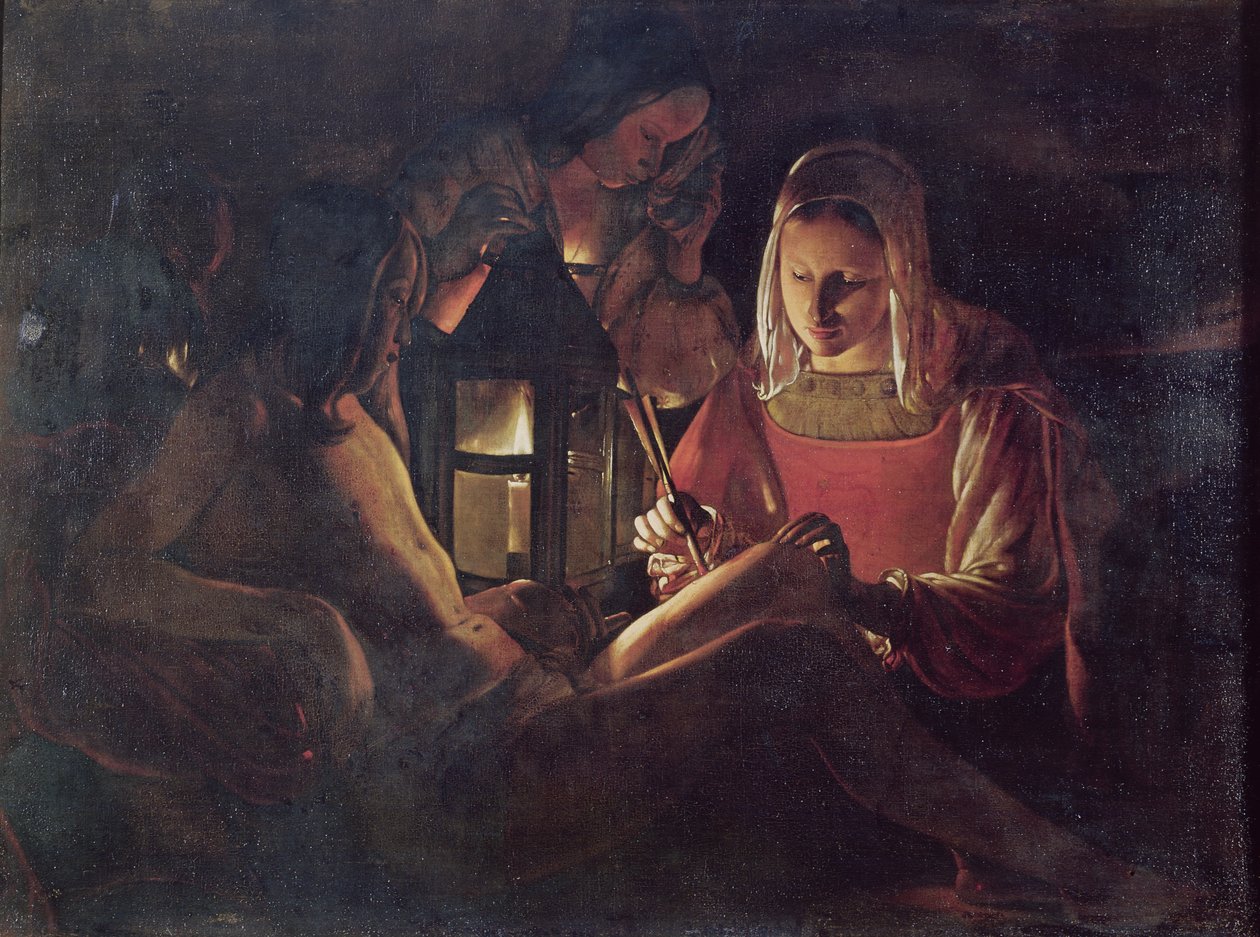 Irén által gondozott Szent Sebestyén, 1638-39 körül alkotó: Georges de La Tour