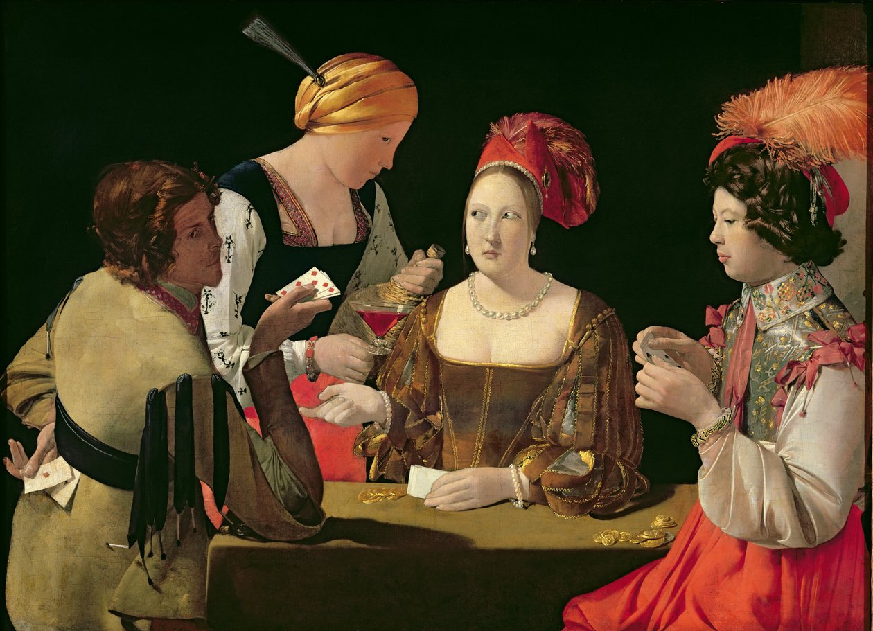 A csalás a gyémántok ászával, 1635-40 körül alkotó: Georges de La Tour