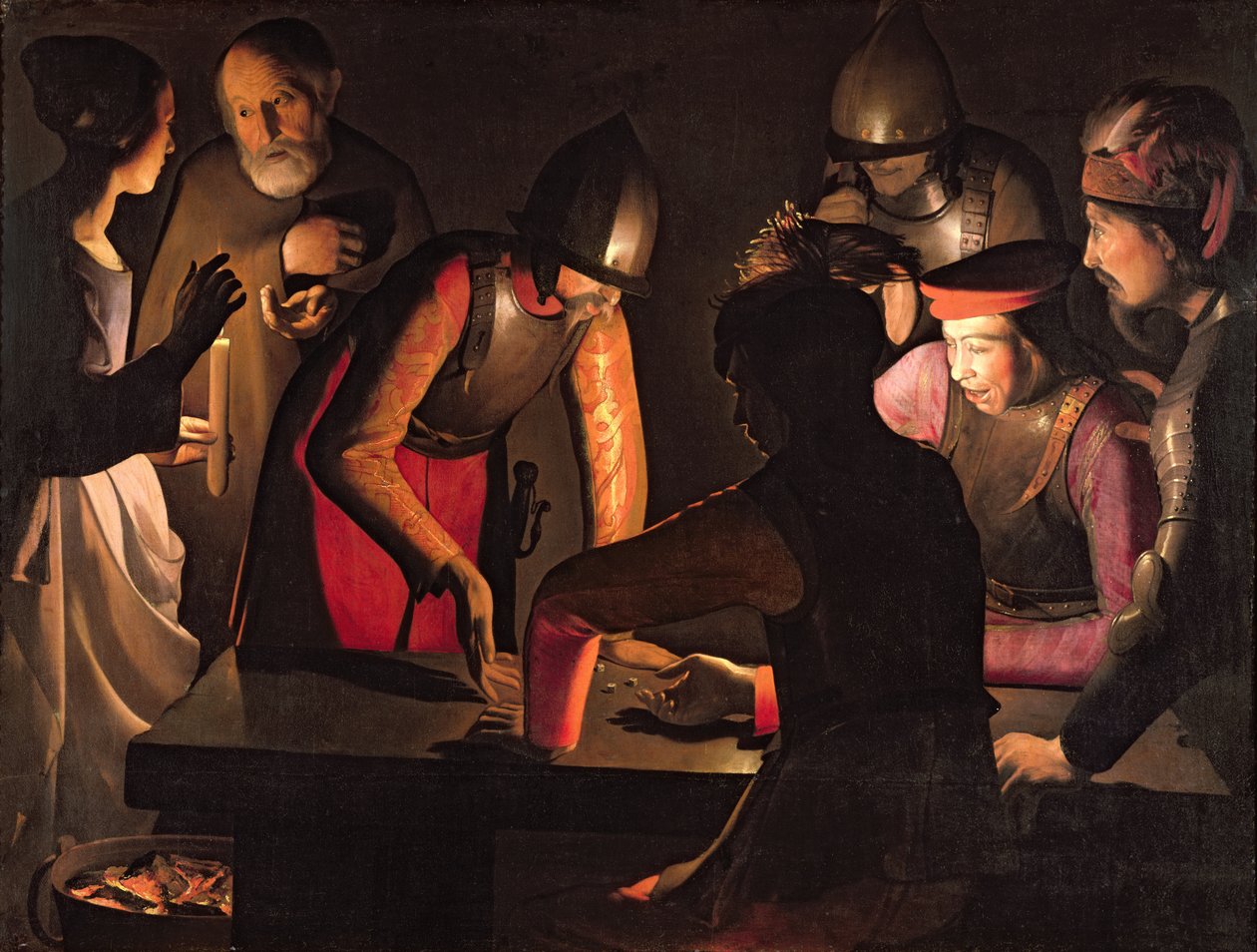 Szent Péter tagadása, 1650 alkotó: Georges de La Tour