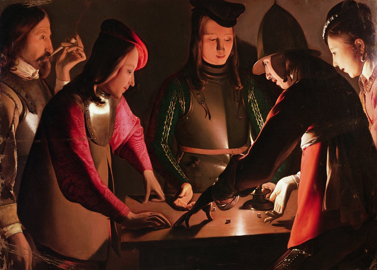 A kockajátékosok alkotó: Georges de La Tour