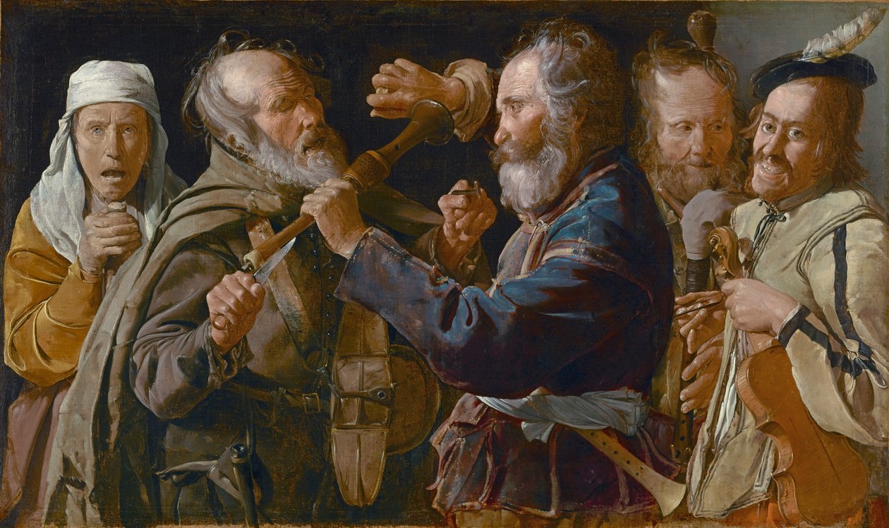 A koldusok verekedése, 1625-30 körül alkotó: Georges de La Tour