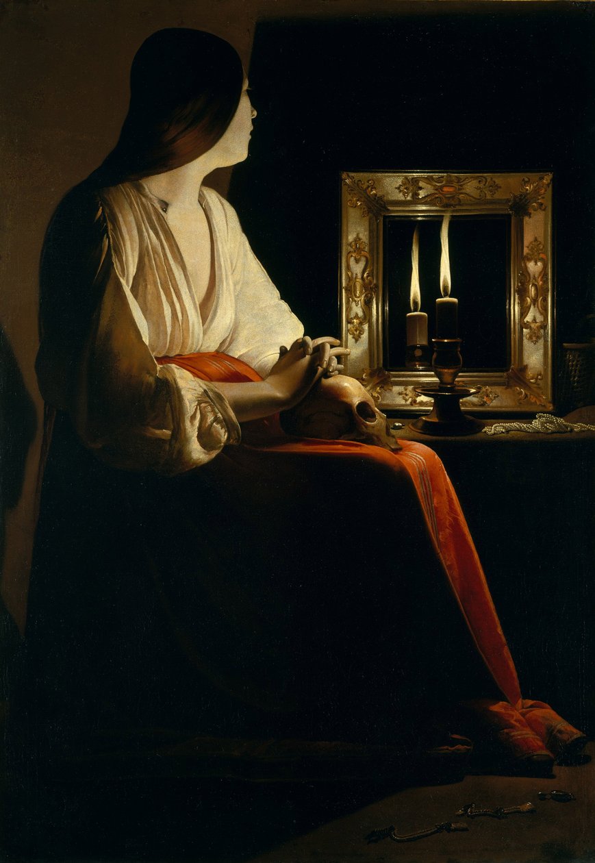 A bűnbánó Magdolna, 1640 körül alkotó: Georges de La Tour