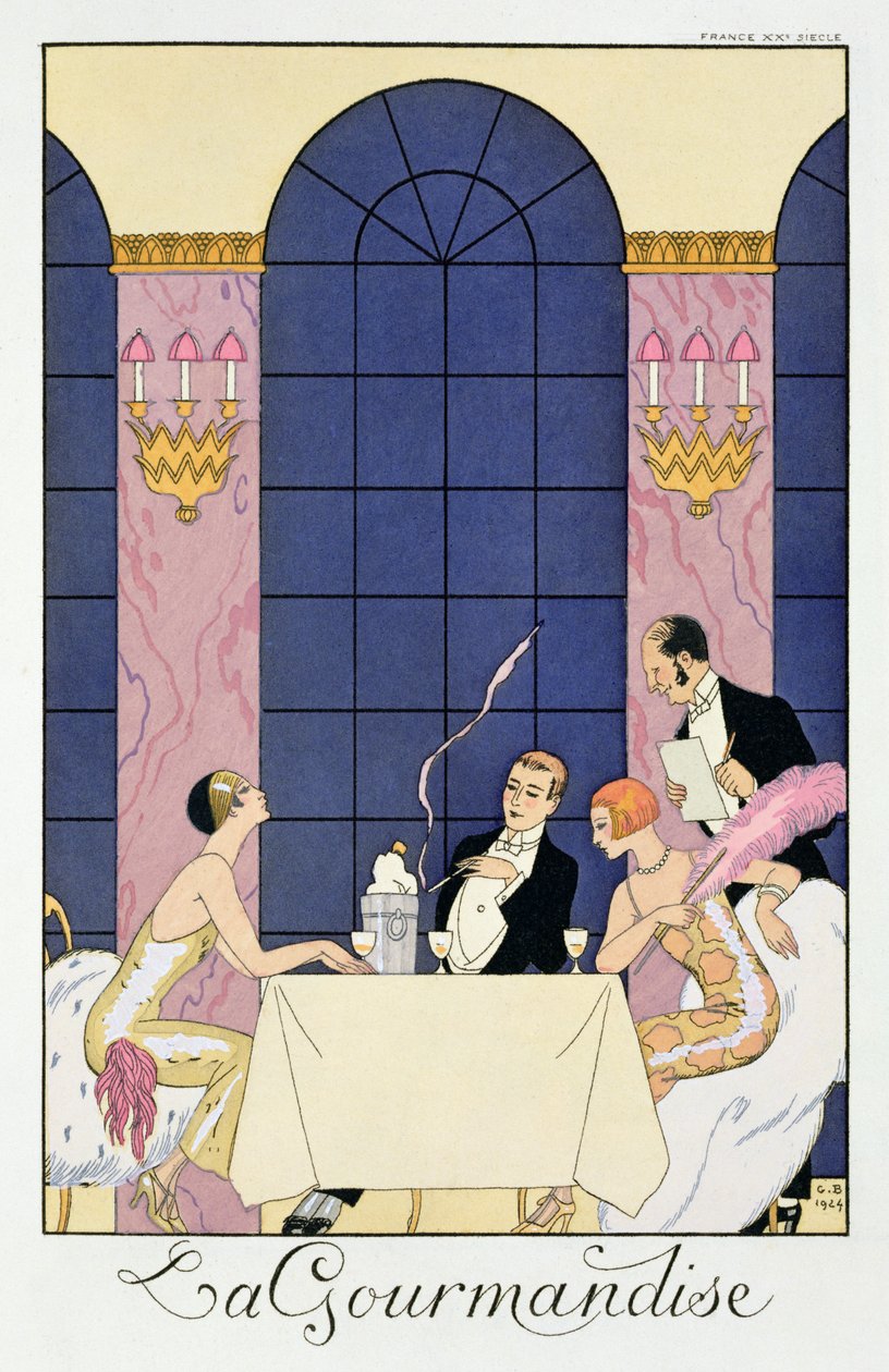 A Gourmands alkotó: Georges (after) Barbier