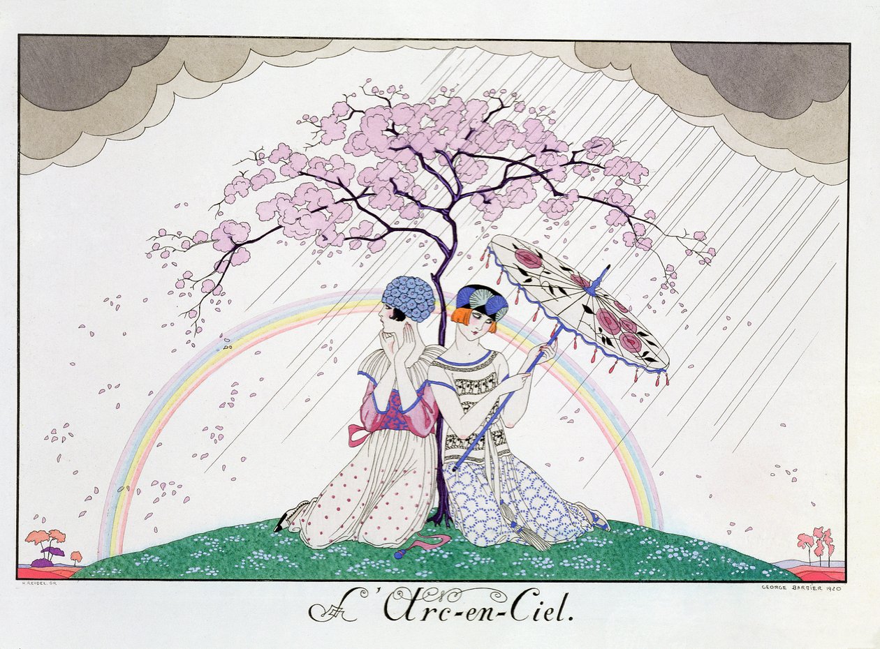A szivárvány, metszett Henri Reidel alkotó: Georges (after) Barbier