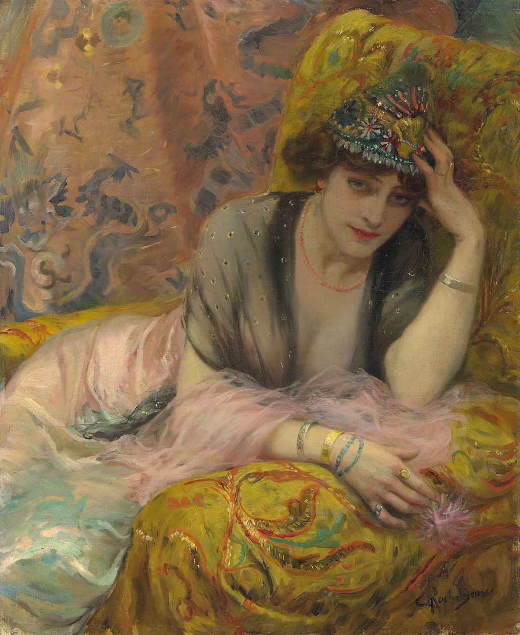 A táncosnő. alkotó: Georges Antoine Rochegrosse
