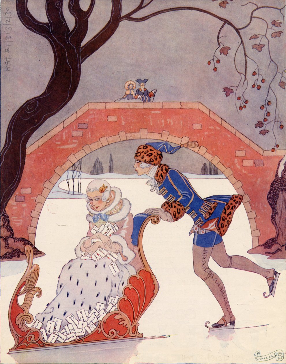Abdulla cigaretta, 1925 alkotó: Georges Barbier
