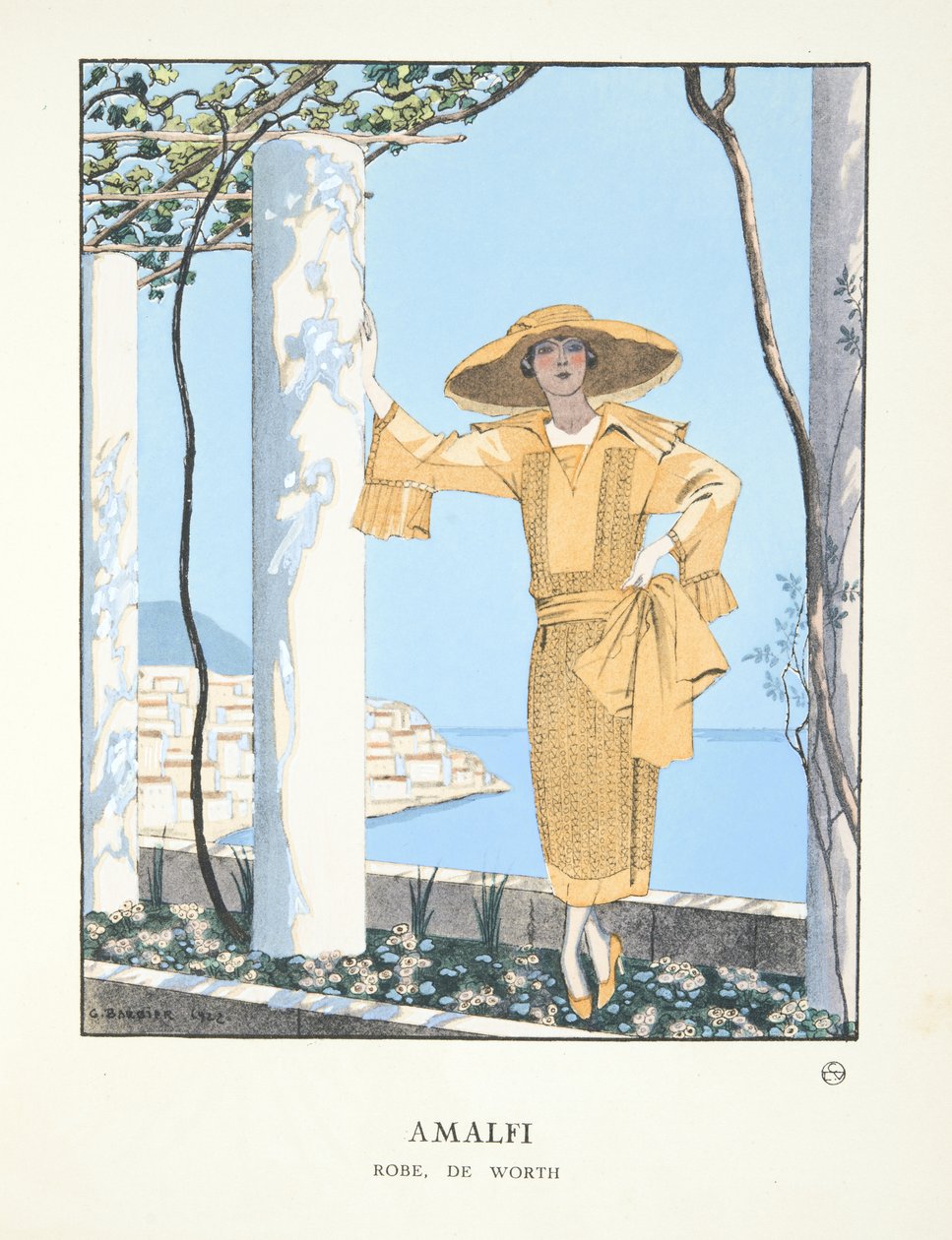 Amalfi, a divattányérok gyűjteményéből alkotó: Georges Barbier
