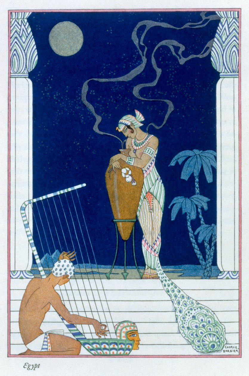 "Egyiptom", 1912 alkotó: Georges Barbier