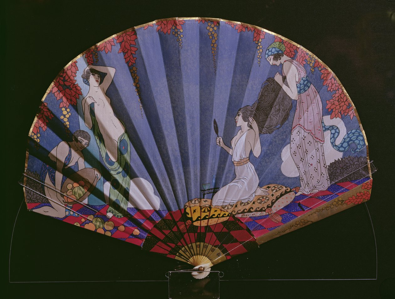„Femmes a la Toilette”, a párizsi Couturier, Madame Paquin rajongója alkotó: Georges Barbier
