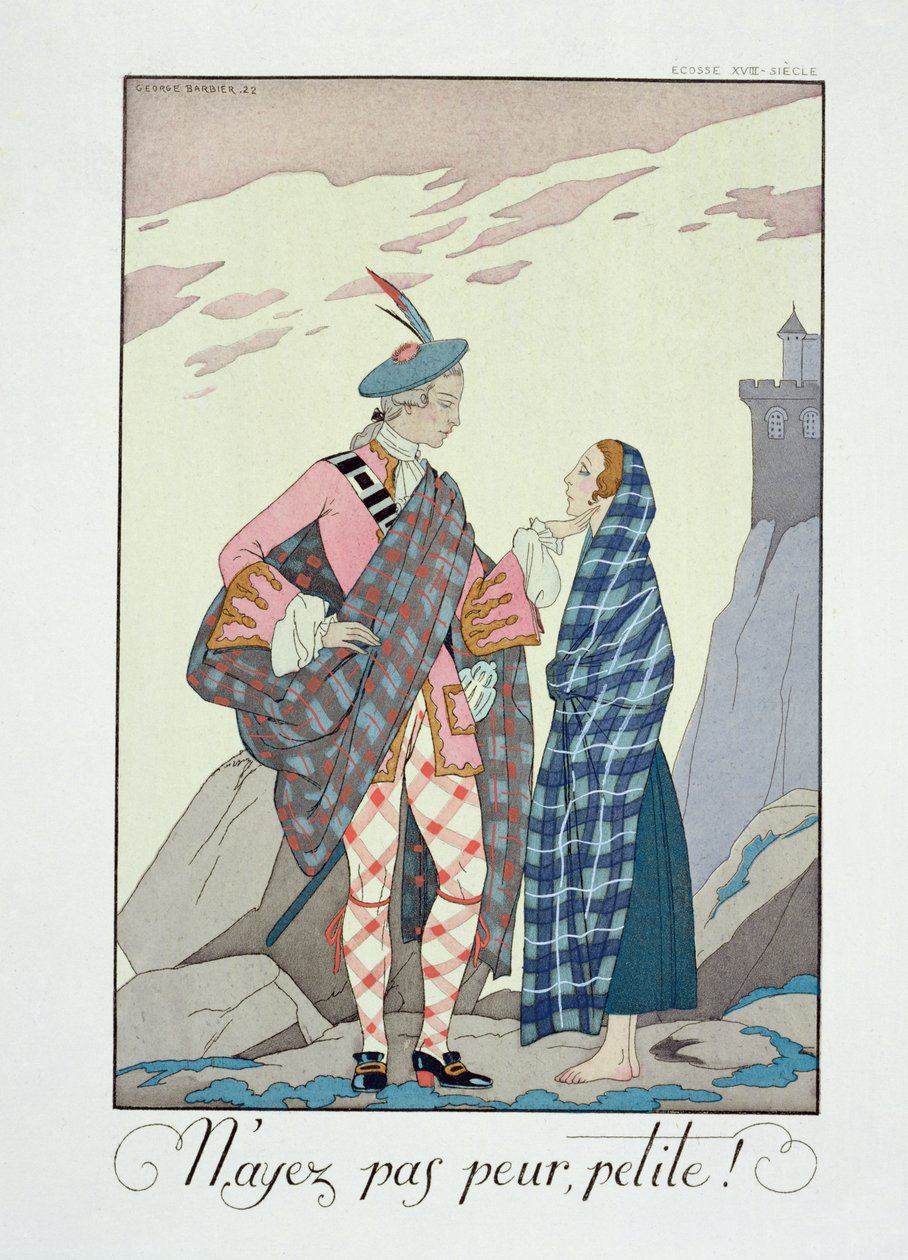 Ne félj kicsim! 1922 (pochoir print) alkotó: Georges Barbier
