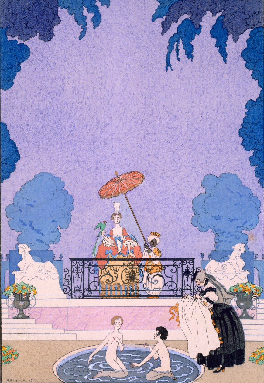 Illusztráció egy mesekönyvből alkotó: Georges Barbier