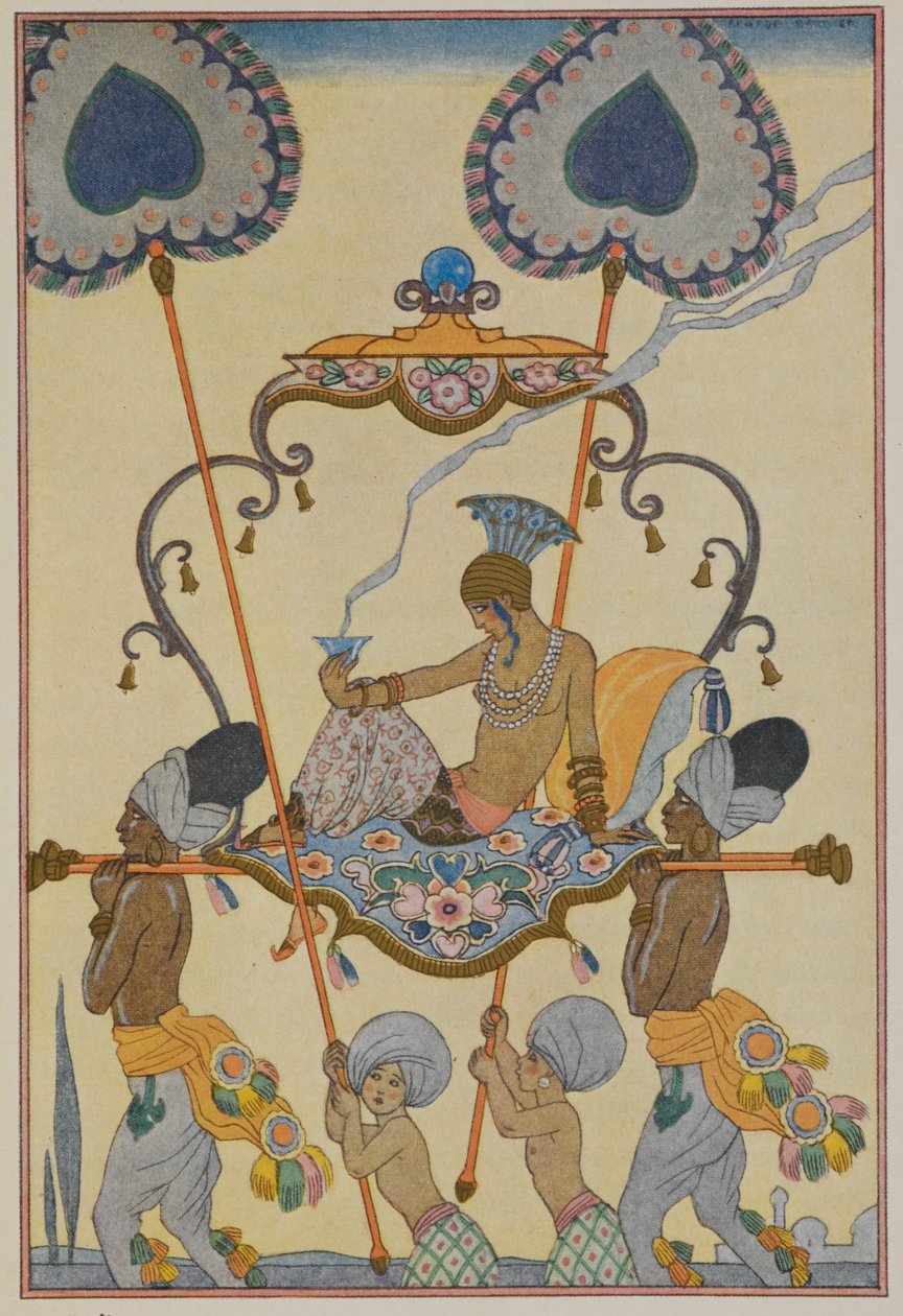 India. Egy alomban hordott személyiség. alkotó: Georges Barbier