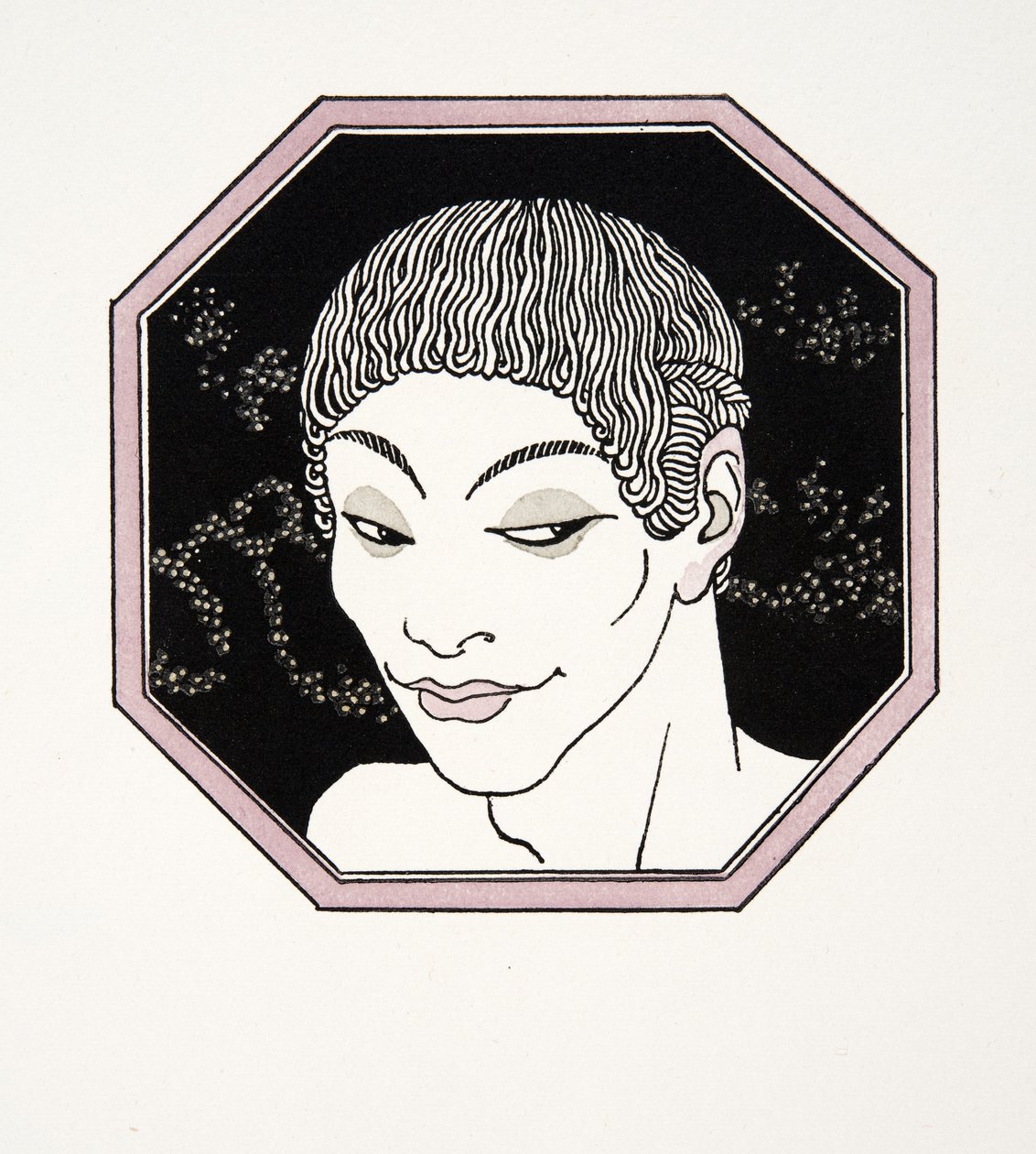 A Naiadok sírja, illusztráció a Les Chansons de Bilitisből, Pierre Louys, pub. 1922 (sablonnyomat) alkotó: Georges Barbier
