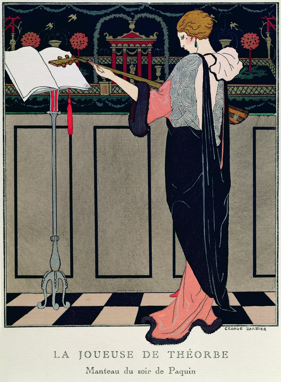 Nyári estélyi ruha az Art Gout Beaute-től alkotó: Georges Barbier