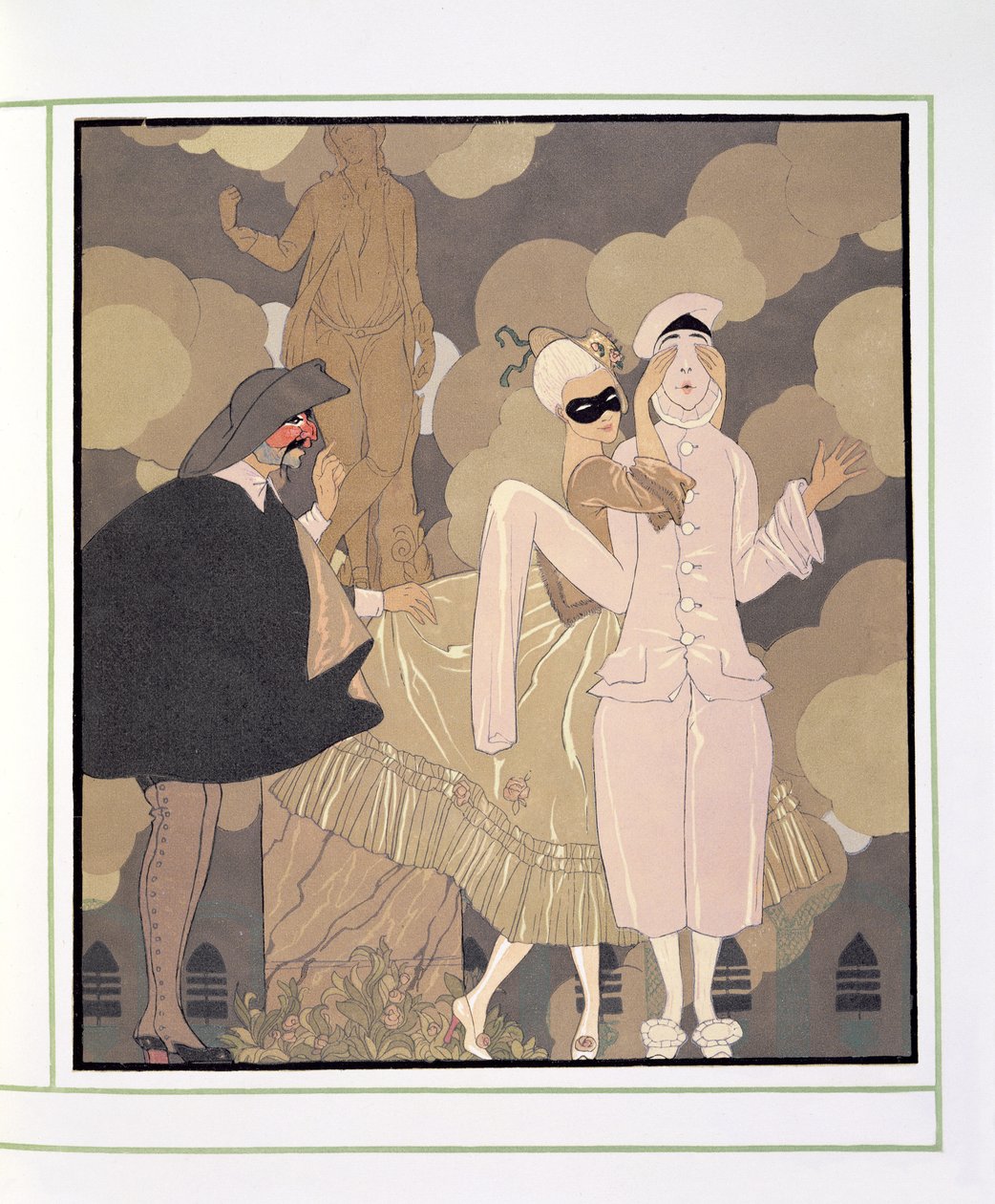 Meglepetés (akvarell papíron) alkotó: Georges Barbier