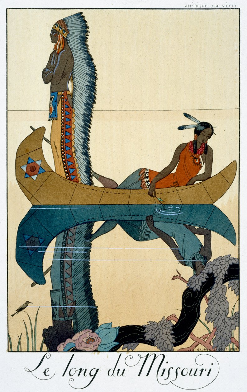 "The Length of the Missouri", 1922 alkotó: Georges Barbier