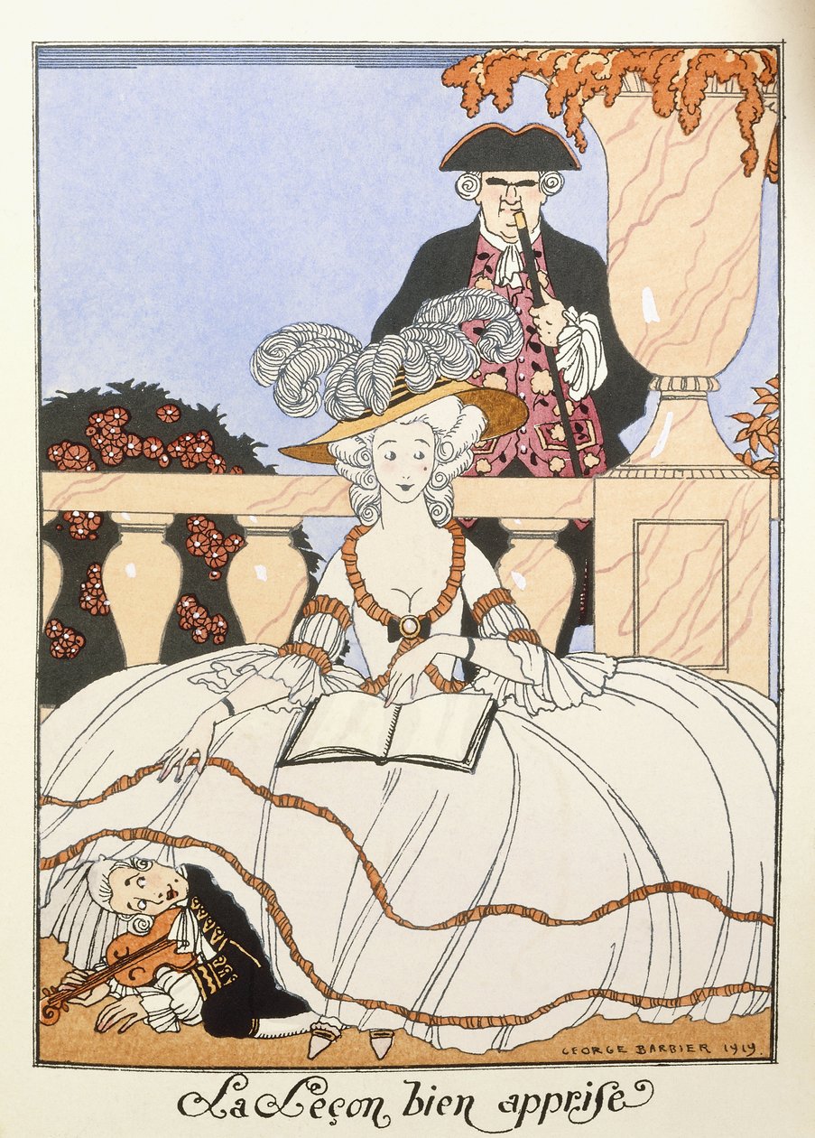 A jól megtanult lecke alkotó: Georges Barbier