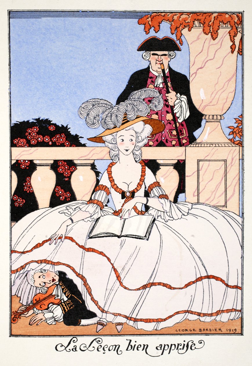A jól megtanult lecke alkotó: Georges Barbier