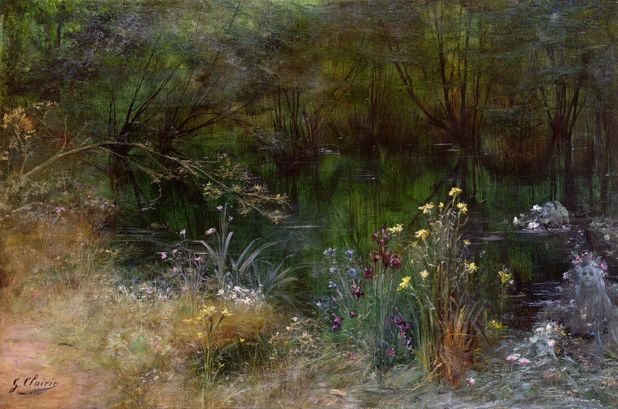 Egy tó Naiadokkal alkotó: Georges Clairin