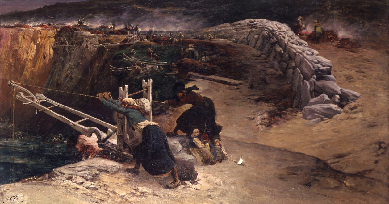 Moszatégetők alkotó: Georges Clairin