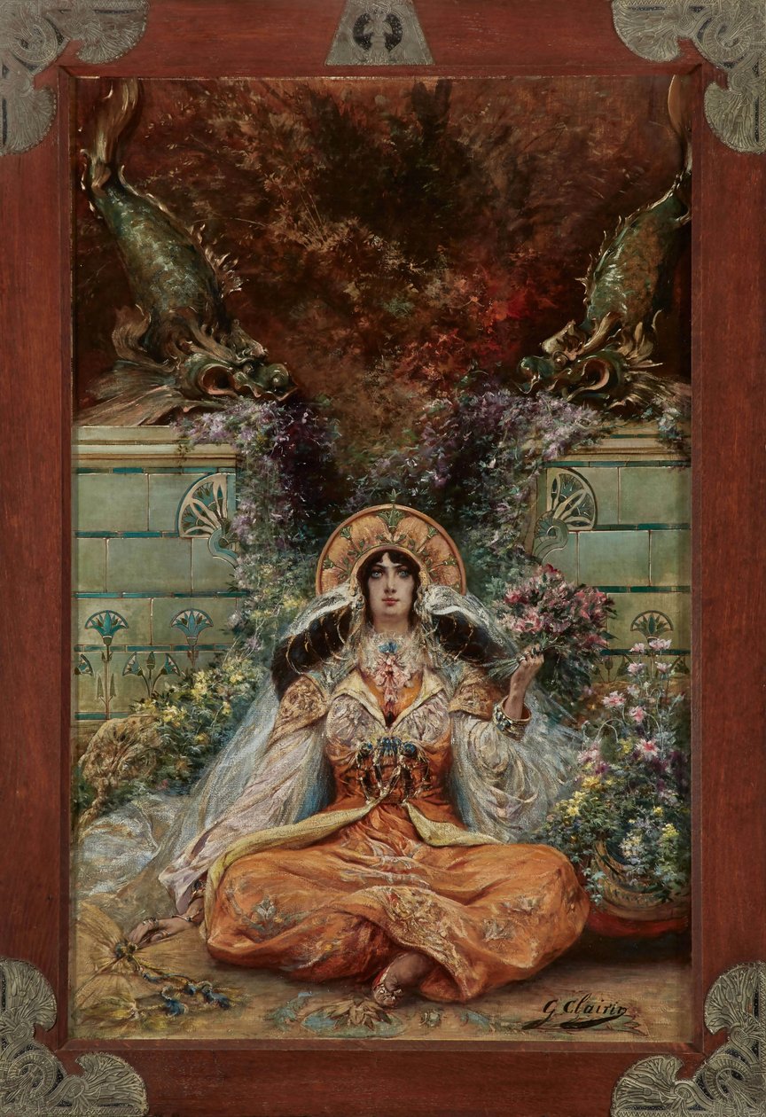 Sarah Bernhardt Izeyl szerepében alkotó: Georges Clairin