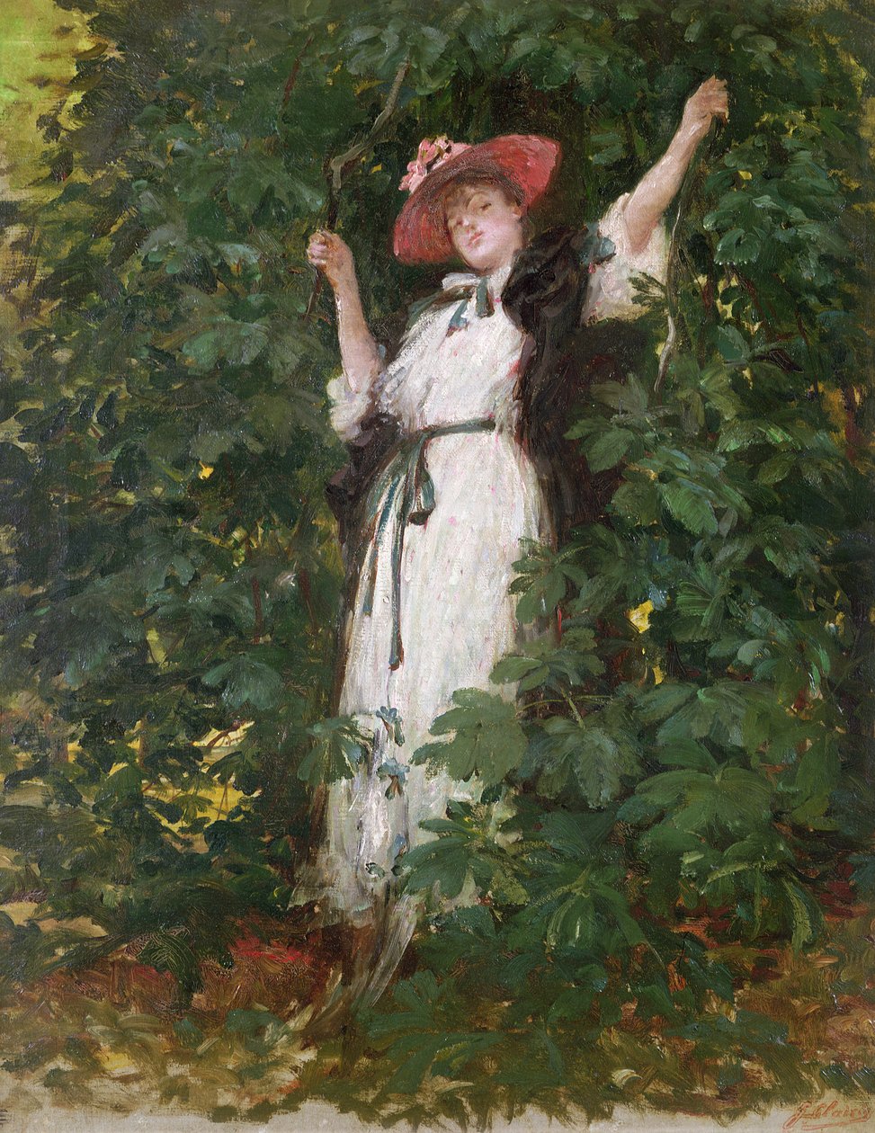 Sarah Bernhardt a fákban alkotó: Georges Clairin