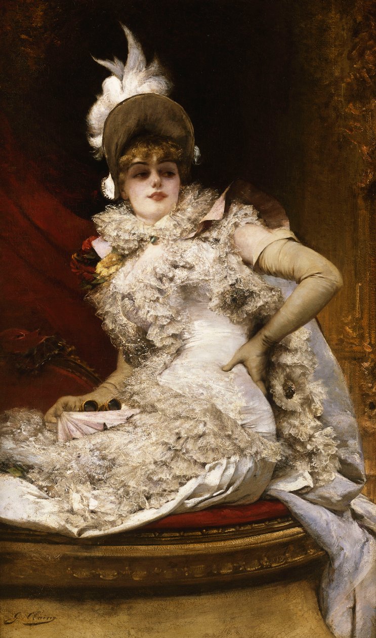 A loge; A la Loge, alkotó: Georges Clairin