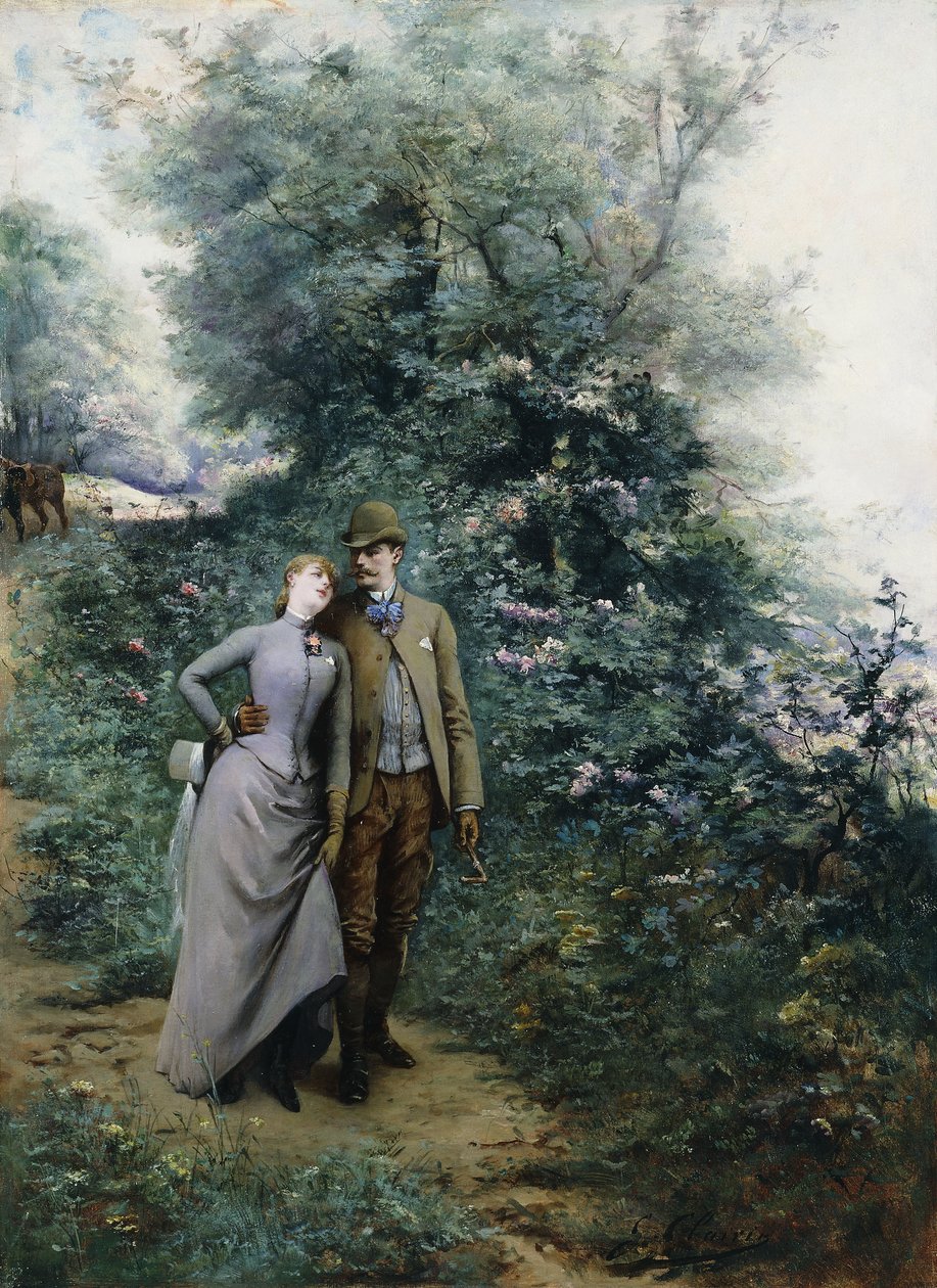 A szeretők, alkotó: Georges Clairin