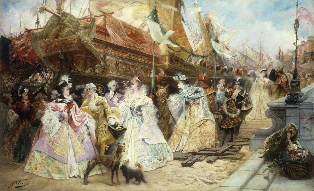A királyi kíséret alkotó: Georges Clairin